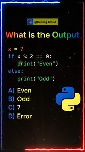 Can You Guess the Output? Python If-Else Example #python #LearnPython #pythoncode #codingtips #pythonchallenge #pythonprogramming #code #codinglife #programming #facebookreel #codingreels #vairalreels #trandingreels | Coding Cloud