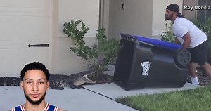Florida Man That Caught Gator With Trash Can Dumped All Over Ben Simmons On Live TV (VIDEO)