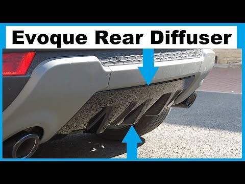 Range Rover Evoque Rear Bumper Diffuser Upgrade