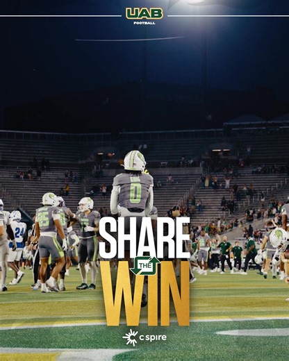 HOW BOUT THEM BLAZERS! A goal line stand in the final moments of the game lifts UAB to a 31-24 victory over No. 22 Memphis in the Battle For the Bones. SHARE THE WIN: bit.ly/4okgH7Y | UAB Athletics
