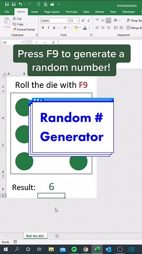 Roll the dice with this random # generator! #excel #spreadsheet #exceltips #googlesheets #edutok