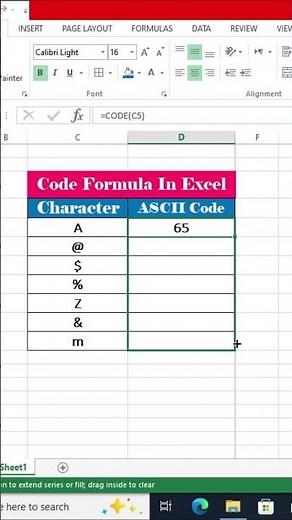 How to use ASCII Codes in Excel#exceltutorial