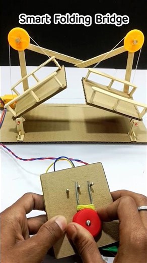 Folding Bridge With Dc Gear Motor | Smart DIY Engineering Project