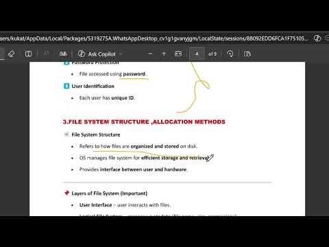 OS UNIT5 | IN JUST 10 MINUTES | 100%PASS | MUST WATCH|
