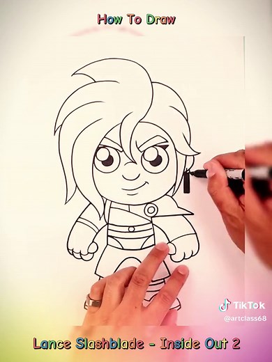 How To Draw Lance Slashblade - Inside Out 2