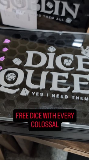 5.9K views · 30 reactions | Adventurer, a rare boon appears! For Black Friday only, every Colossal Chest of Hoarding comes with a free acrylic dice set. Level up your storage AND your hoard in one legendary move! | Emberglow Gaming | Facebook