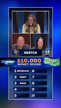 Can they campaign their way to a win? 💰️ $10K is on the line! #25wordsorless #gameshow