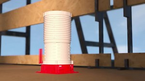 HOLDRITE HydroFlame Firestop 3 in. Intumescent Pipe Collar HF-PC-0300