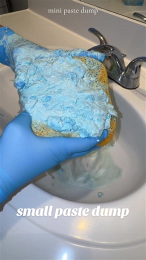Paste Dump ASMR: Mini Cleaning Clips & Sponge Squeezing