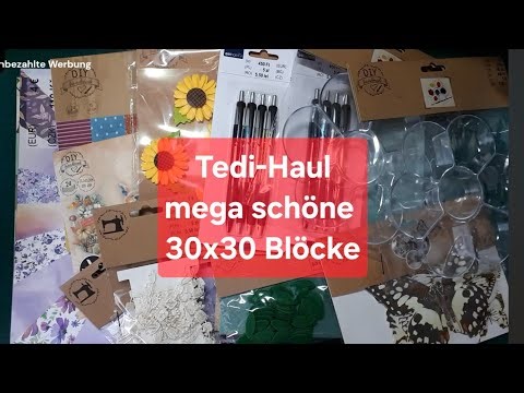 Tedi-Haul - mega schöne 30x30 Blöcke - DIY-CUT-Block - Spitzenbänder uvm