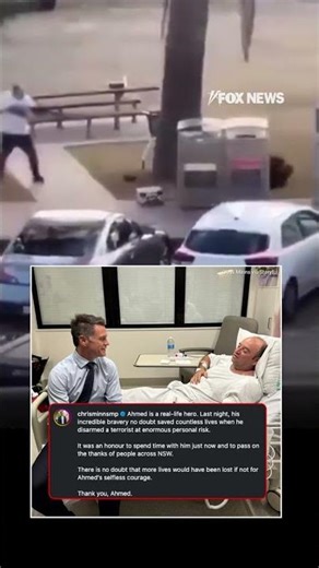 ‘REAL-LIFE HERO’: Bystander who tackled shooter in Australia is hailed a hero