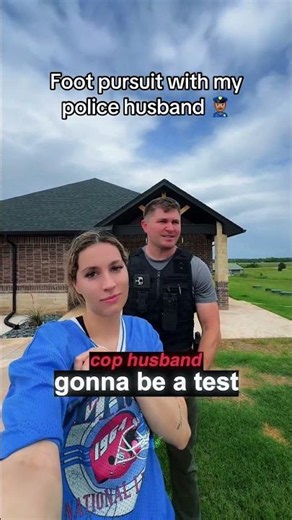 A Foot Pursuit With Her Cop Husband #shorts