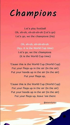 IShowSpeed - World Cup (Champions) [Lyrics Video] #worldcup #ishowspeed #trending #viral #lyrics