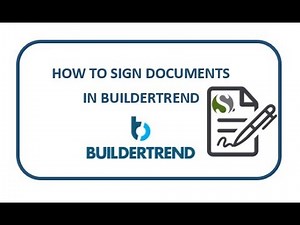 How to Sign Documents in Buildertrend