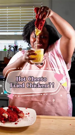 Hot Cheeto fried Chicken?! This is interesting 😳 #TikTokCreatorSearchInsightsIncentive #hotcheetos #friedchicken #chickentenders #tastetest @Chester Cheetah