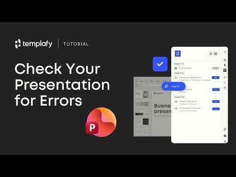 How to Check Your Presentation for Errors in Templafy