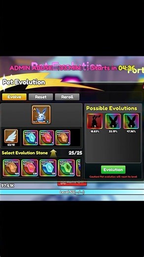 Secret evolution pet