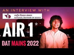NID 2022- AIR 1* SHIVA SONI | PREPARATION STRATEGY | SHIVA SONI SUCCESS STORY |