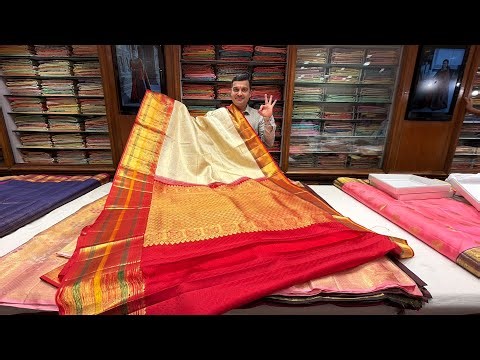 UGADI SPECIAL🥳Chickpet Wholesale Beautiful Pure Silk Sarees with Prices🚨Single saree courier avail.