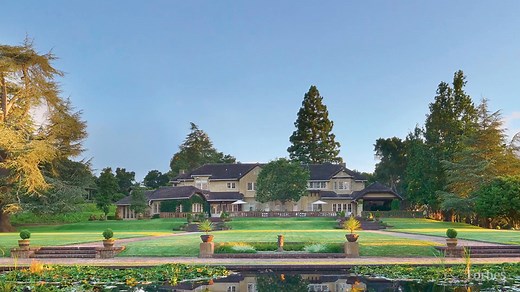 One of America's grandest estates, the Green Gables Estate is a fabulous combination of man's and nature's best, including its exquisitely scaled main residence and its world class gardens, six additional homes, a stunning 100 yard Roman Pool, three swimming pools, a beautiful stone tea house, a large spring-fed reservoir (sustaining much of the estate's irrigation needs) and bountiful vegetable and flower gardens. | Forbes