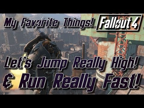Fallout 4 - How To Jump Really High & Run Really Fast!