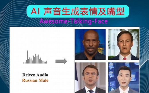 AI声音生成表情及嘴型(3D数字人，2.5D数字人驱动)