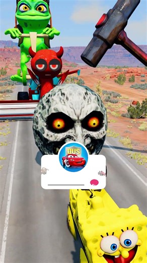 Weird Dump & Funny Cars Crossing to Spinner Hammer Crush in BeamNG.drive