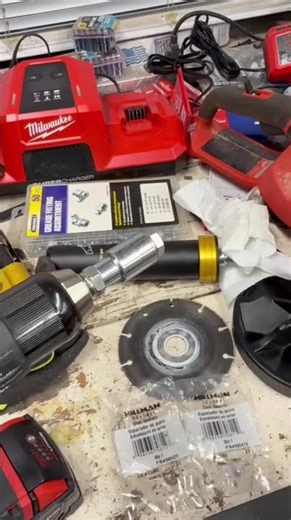 Poor Man’s Lathe: Milwaukee Drill + Grinder = $0 Metal Lathe 🔥