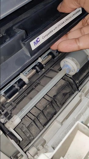 HP laserjet printer jam inside the cartridge solution printer needs to be cleaned #printer #paperjam