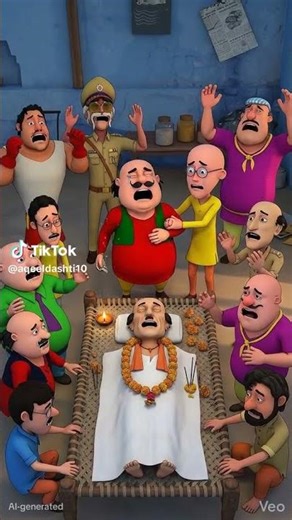 Motu Patlu Chai Wala Ki Death 😭 | Emotional 3D Cartoon Story#Motu #patlu