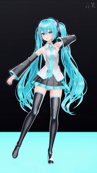 【MMD】Miku【げのげ式初音ミク】#vocaloid #初音ミク #hatsunemiku #miku #mmd #shorts #animation #mikulov #mmdanimation