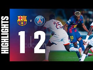 HIGHLIGHTS | FC BARCELONA 1 vs 2 PSG | UEFA CHAMPIONS LEAGUE 🔵🔴