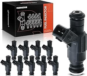 A-Premium Fuel Injectors Compatible with Dodge Ram 2500 3500 1996-1997 8.0L, Gas, Set of 10, Replace# 0280155721