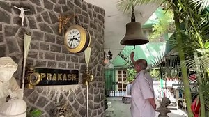 Indian timekeeper flaunts his antique clock collection