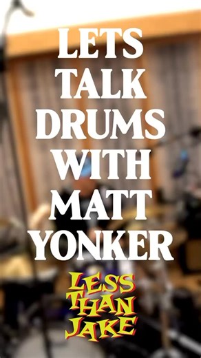 Less Than Jake on Instagram: "For all those drummers and drum enthusiasts out there, we got our boy Matt to sit down while in the studio to give us a break down of his kit. It’s sounding pretty good if you ask us!!"