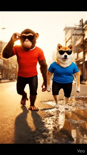 Muscle King aur Stylish Monkey-Dog Showdown