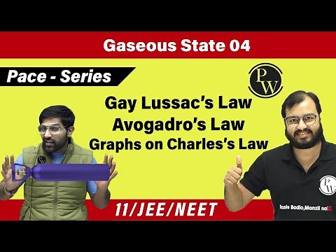 Gaseous State 04 | Gay Lussac's Law | Avogadro's Law | Graphs on Charles's Law | CLASS 11 | PACE