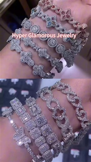 Shaped bracelet Full diamond inlay process#Fyp#Blackpeople#Hiphopjewelry#Gold#grill