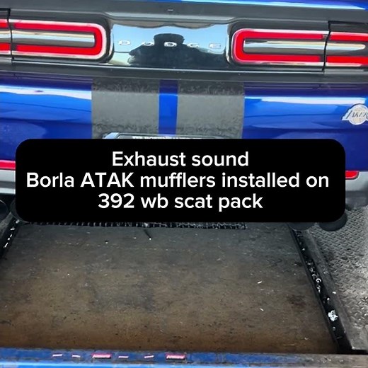 Exhaust sound - Borla ATAK mufflers installed on a 392 WB scat pack #sanantonio #exhaustsound