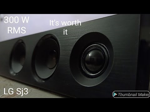 LG SJ3 Sound Bar 300W 2.1 Wireless SubWoofer | Unboxing & Review