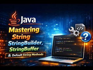 Java Strings Full Course | StringBuilder vs StringBuffer | All Default String Methods Explained
