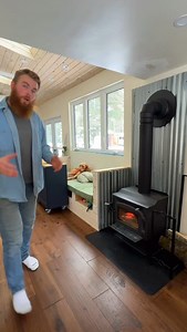 This is how I solved our Wood Stove problem 🔥 #woodstove #fireplace #diy | Snowstead