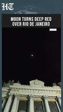 Rio Witnesses Spectacular ‘Blood Moon’ As Earth’s Shadow Covers 96% Of Moon | #shorts