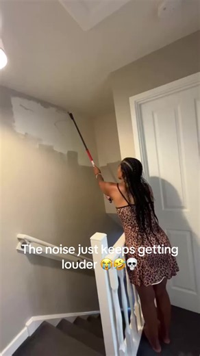 How to Paint a Straight Line Without a Ladder Using a Mop Pole