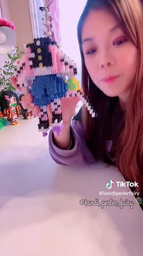 Shinobu Kocho 3D Perler 💜🦋 ⁣⁣⁣ of Demon Slayer: Kimetsu no Yaiba⁣⁣⁣ ⁣⁣⁣⁣⁣⁣ ⁣⁣♡⁣⁣ made with 5mm Perler beads ⁣⁣⁣ ♡⁣⁣ no glue is needed ⁣⁣⁣ ⁣⁣⁣⁣⁣⁣ ⁣⁣⁣ ⁣⁣⁣ #hamabeads #tutorial⁣⁣⁣ #perlerbeads #animeart #fanart #kimetsunoyaiba #demonslayer #3dperler #anime #shinobu #shinobukochou