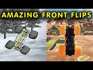 GRAVE DIGGER Front Flip Complation from Monster Jam Games