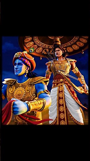 ☠️ Shree Krishna Saves Arjun 🔥 Ghatotkach - Kurukshetra Edit • Death is No more (Slowed) #Shorts