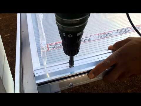 How to install a 5511 flat alveolar 10 mm polycarbonate roof system with gutter beam.