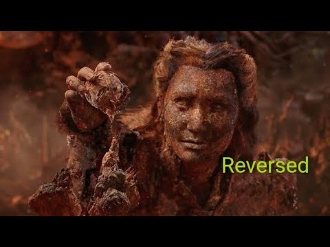 ALICE THROUGH THE LOOKING GLASS (2016):RED QUEEN BREAKS THE PAST/TIME RUST TAKES OVER (REVERSED)