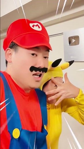 Funny Clown Haunts Pikachu and Mario Part2 🤡😂❤️ #shorts #funny #ghost